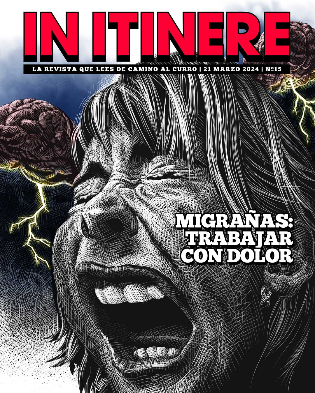 Mujer grita por migrañas