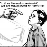 Dibujo de niño con mano de su padre