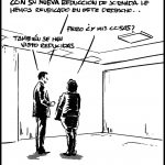 Dibujo de un hombre y una mujer conversando