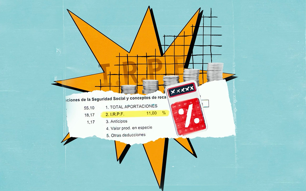 Fragmento recortado de una nómina