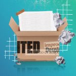 Papeles en una caja de cartón